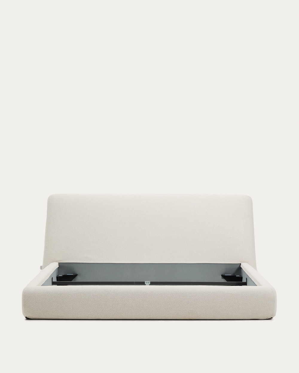 Кровать Martina со съемным чехлом из шенилла цвета экрю 180 x 200