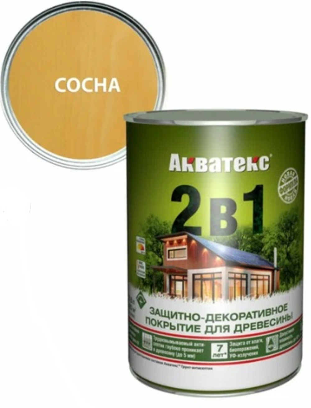 Акватекс Пропитка пло дереву 0,8 л сосна