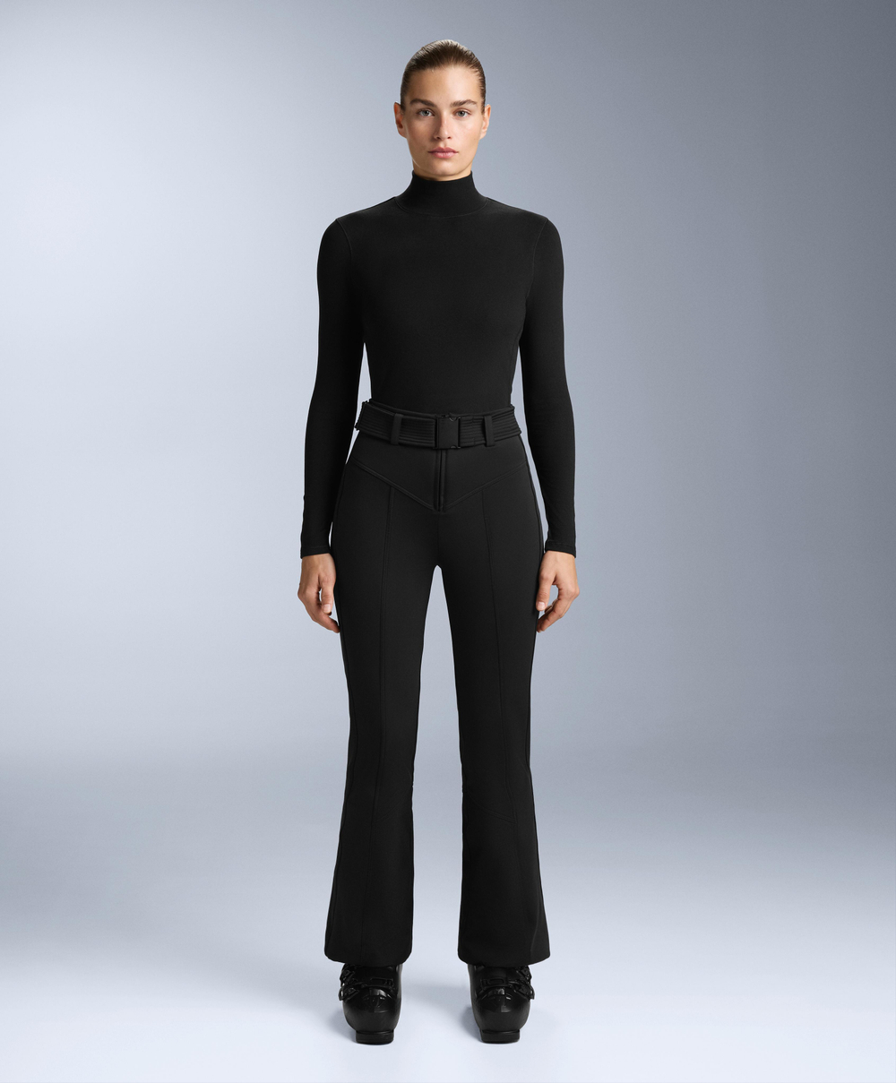 Oysho Термофутболка флисовая Base Layer с высоким воротом, черный