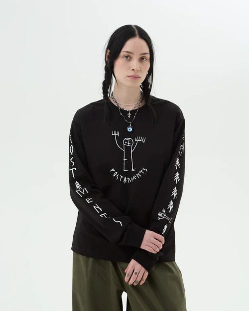 Лонгслив Postaments Beresta черный