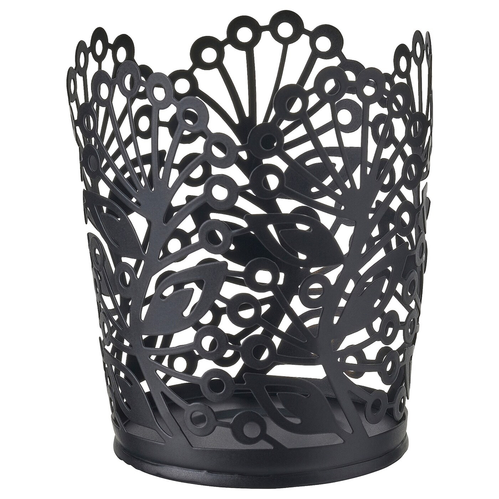Подсвечник IKEA HOSTAGILLE (ХЕСТАГИЛЛЕ), Черный, 11 см
