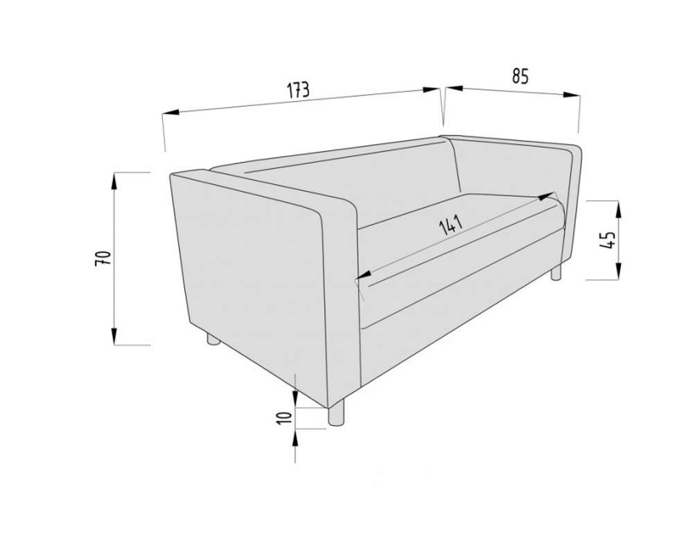Диван Аполло трехместный