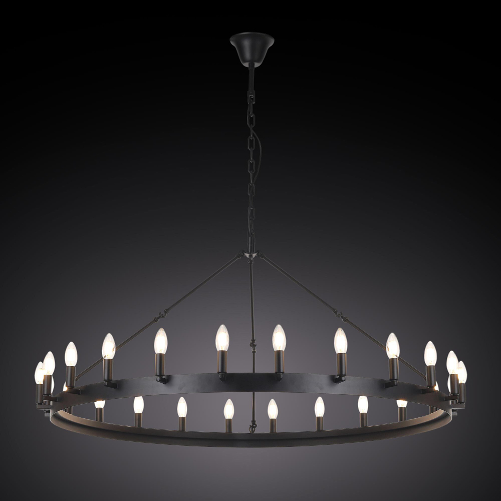 Citilux Смитсон CL470124 Люстра замковая подвесная Чёрная