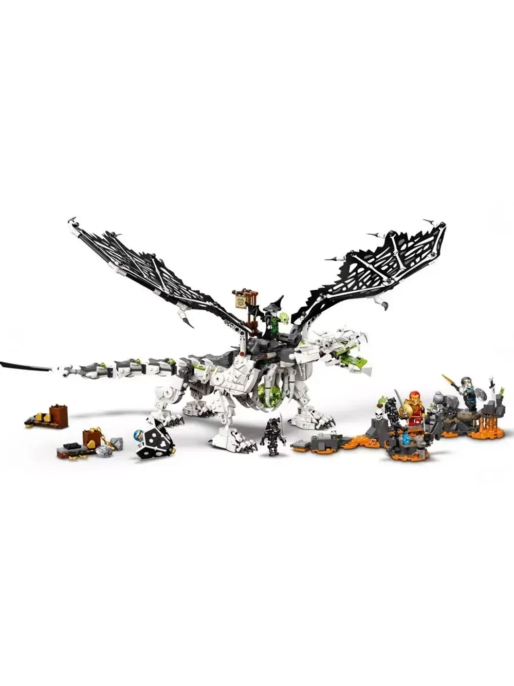 Конструктор Ниндзя Дракон чародея-скелета 1193 детали