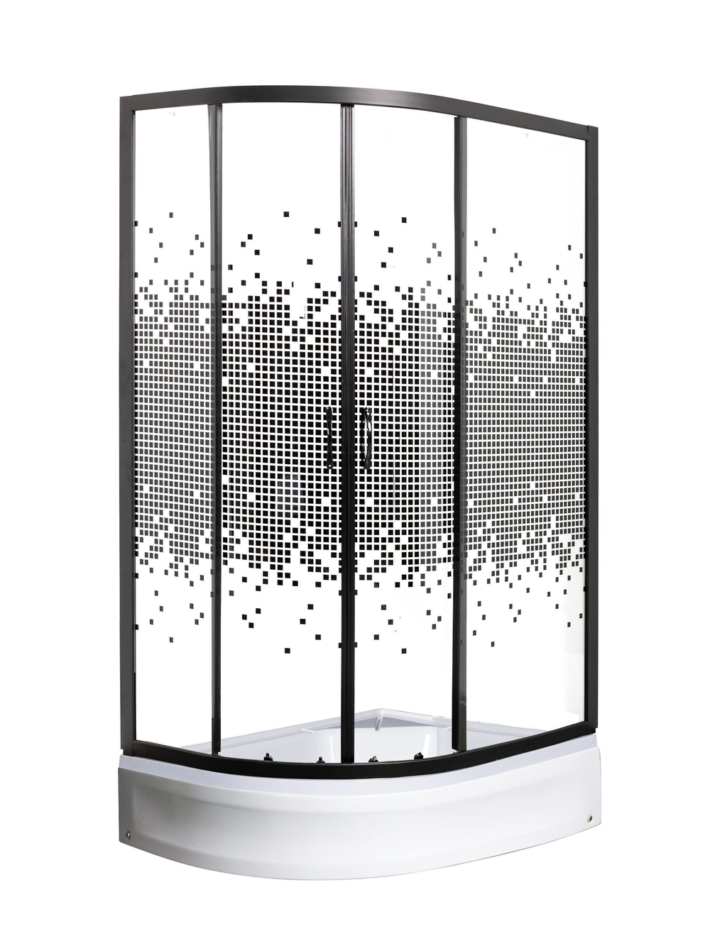 Душевое ограждение МОНОМАХ ДУ  90/70/180 МЗ BL L/R  10000008623 без поддона