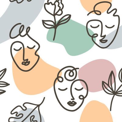 Лица из линий