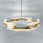 736323 Люстра ROTONDA 55W LED 2835LM 120G ЗОЛОТО 3000K