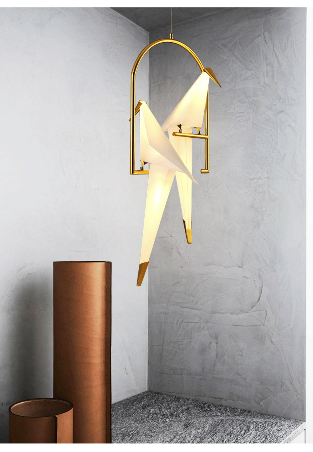 Pendant design lamp  PERCH by Moooi (2 lampshade )