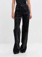 Брюки Боуи из экокожи в оттенке опал