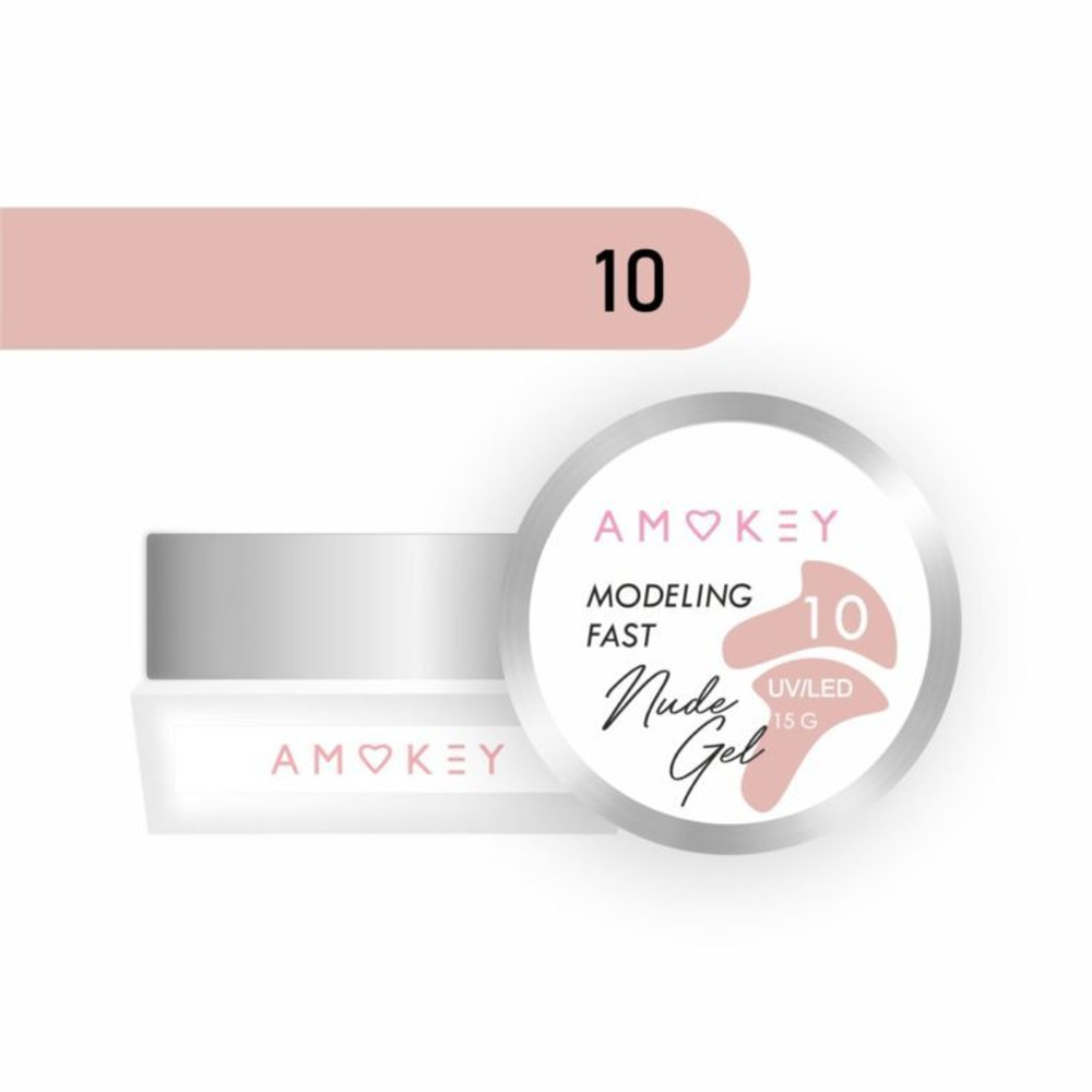 Amokey Моделирующий гель однофазный Fast Nude Gel 10 - 15гр