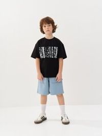 Шорты бермуды "Серо-голубые" 7+