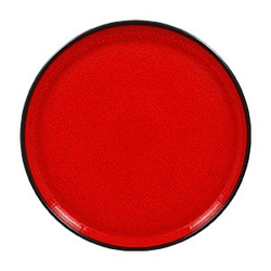 Тарелка глубокая с вертикальным боротом 23 см, 950 мл, цвет черный/красный, FIRE, RAK Porcelain