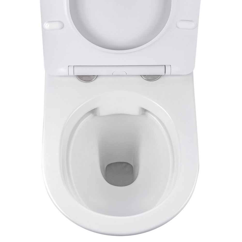 Унитаз подвесной Globo VT1-14S безободковый, цвет белый, ультратонкое сиденье soft-close