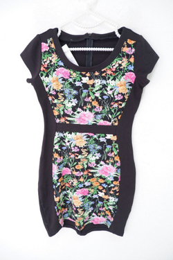 Платье комбинированное 42-44 размер