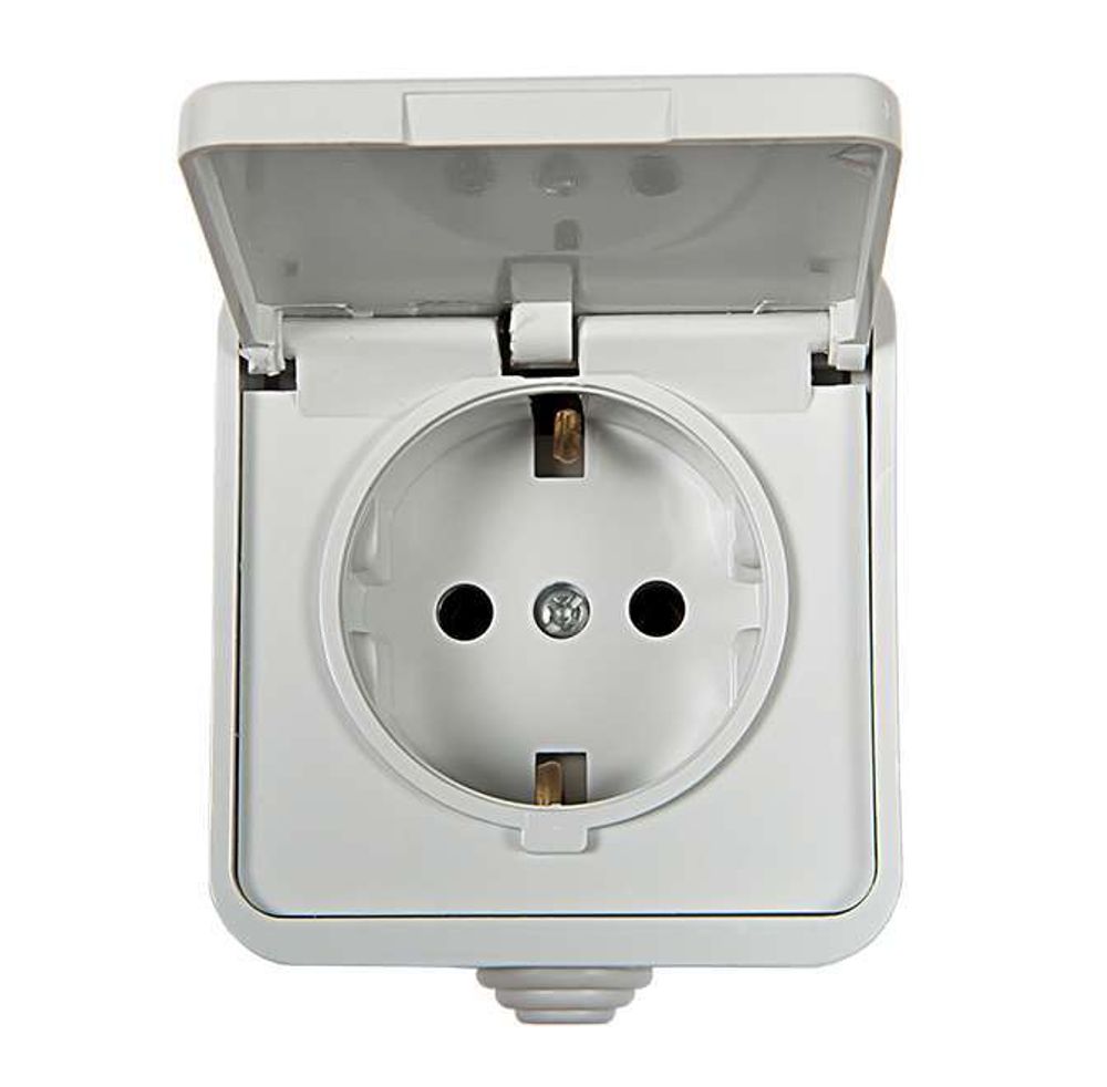 Розетка 1-м AQUA 3112 с защ. крышкой с заземл. п/герм. бел. ASD / IN HOME 4690612000459 Розетка 1-м AQUA 3112 с защ. крышкой с заземл. п/герм. бел. ASD / IN HOME 4690612000459