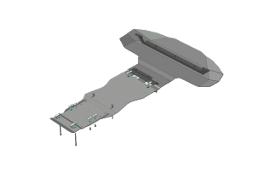 Усиленная защита Motodor картера двигателя, кпп, радиатора. 5 мм, алюминий. для Audi Q7 2006-2009,Audi Q7 S-line 2006-2009 арт.30108