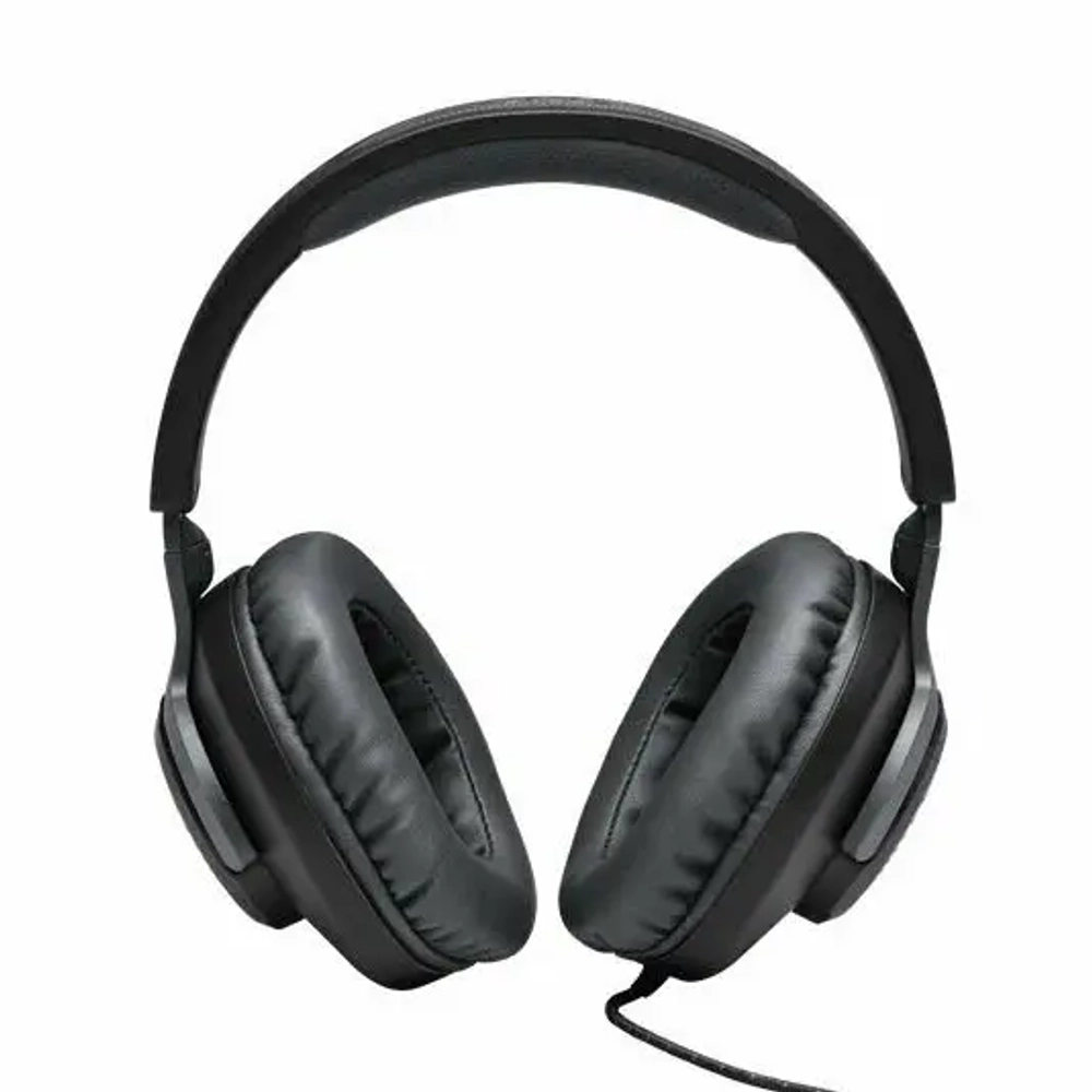 Компьютерная гарнитура JBL Quantum 100, черные, игровые наушники проводные