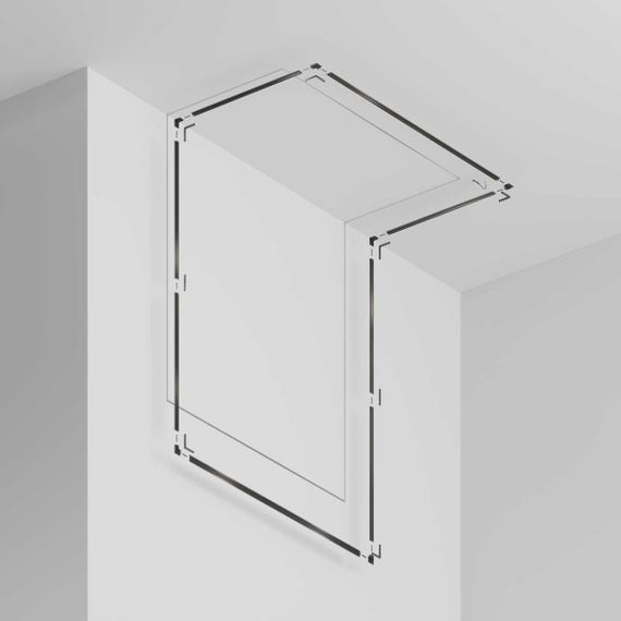 Шинопровод 2м Exility X встраиваемый под ГКЛ 12,5мм Maytoni Technical EXILITY X Busbar trunkings Exility X TRX239-422.12B