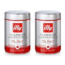 Кофе молотый ILLY MOKA средняя обжарка 250 г, 2 шт