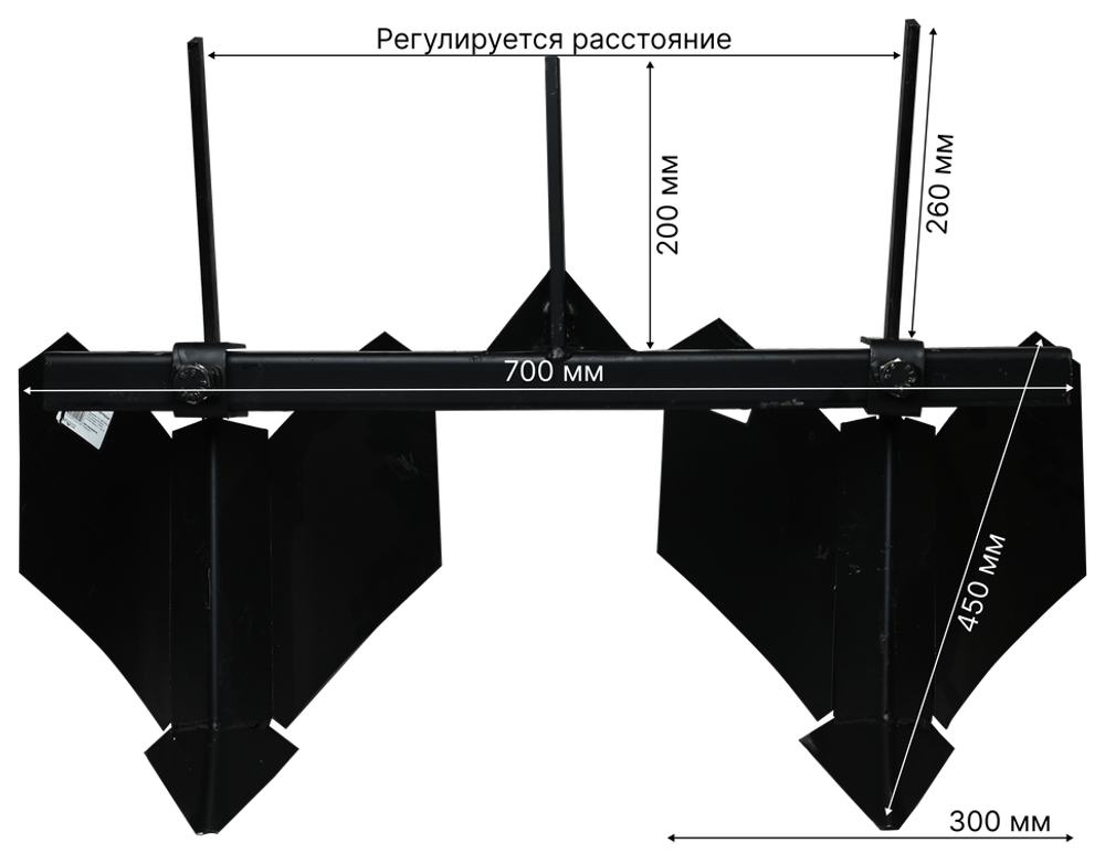 Окучник двурядный HUTER