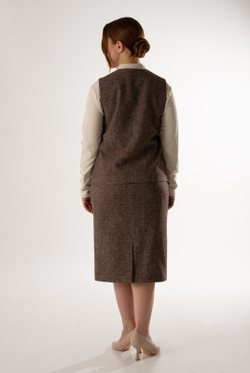 Жилет женский 4732з, кор.меланж #523КМ064732з