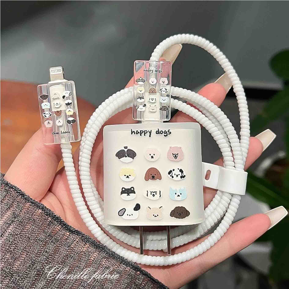 Защитный чехол для зарядного устройства Собачки