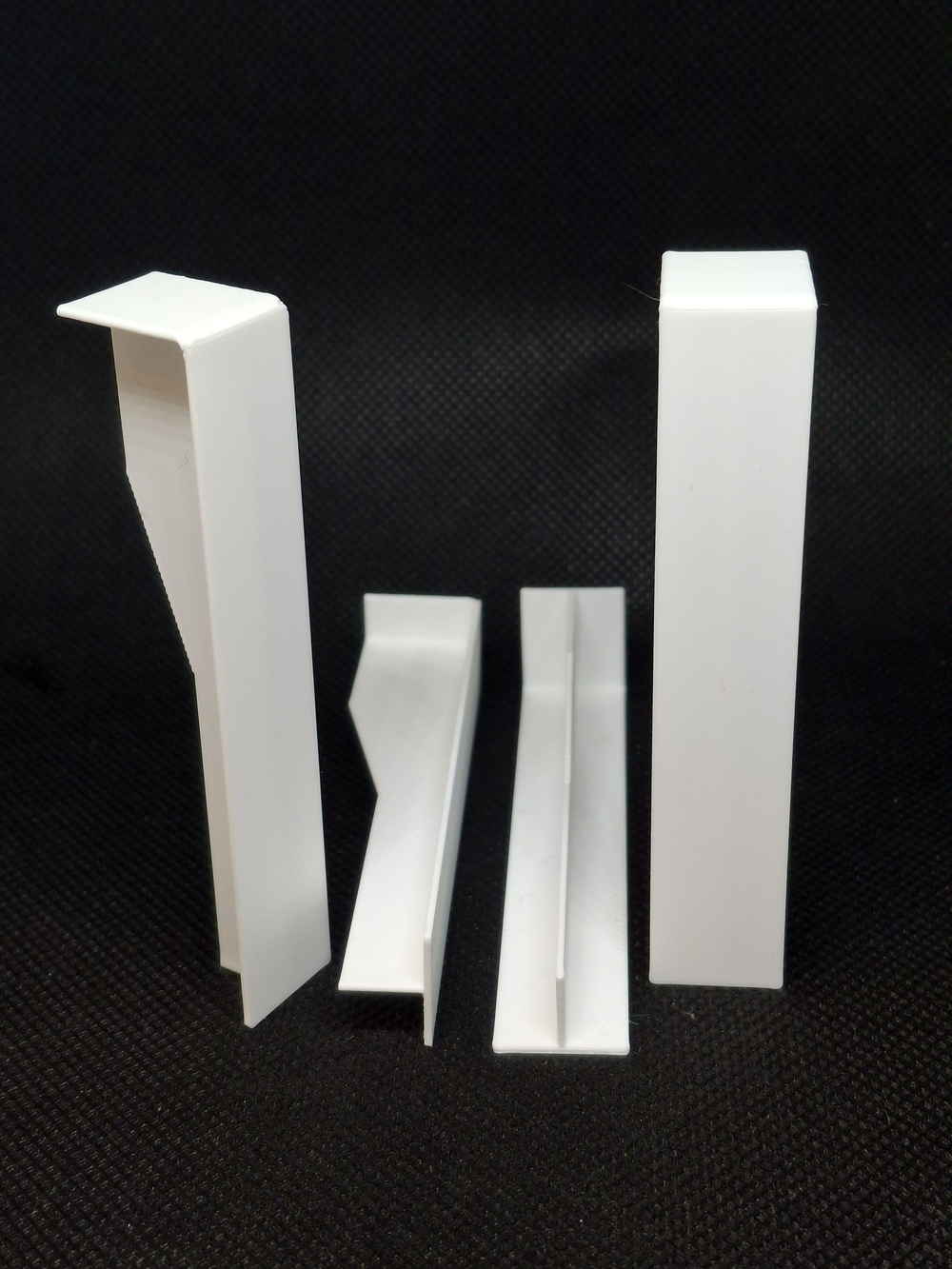 Соединитель для плинтуса 65x15 мм, стык пластиковый - 4 шт.