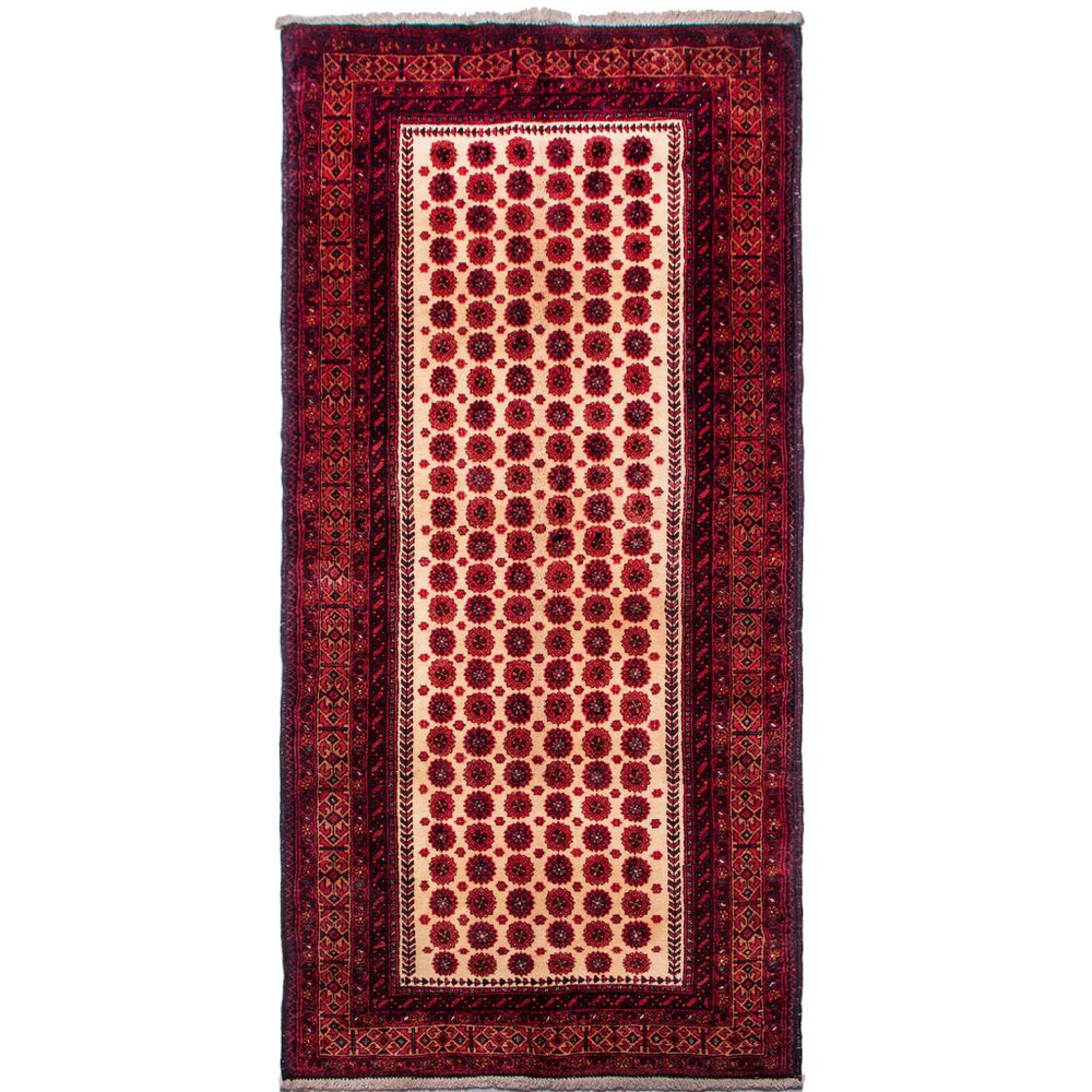 Персидский ковер ручной работы Baluch Jan Beigi (210 × 100 см) 220210211 Иран