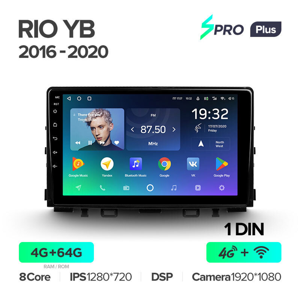 Teyes SPRO Plus 9" для KIA Rio YB 2016-2020
