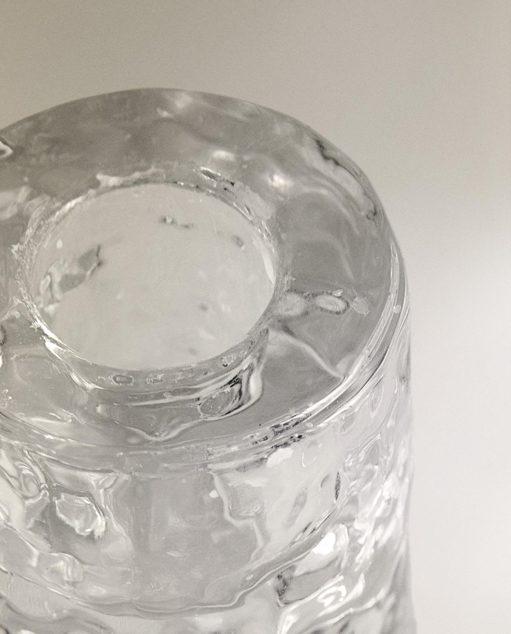 Zara Home Подсвечник из стекла, цвет прозрачный, 6 см
