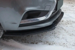 Сплиттер переднего бампера VTS 2.0 шагрень