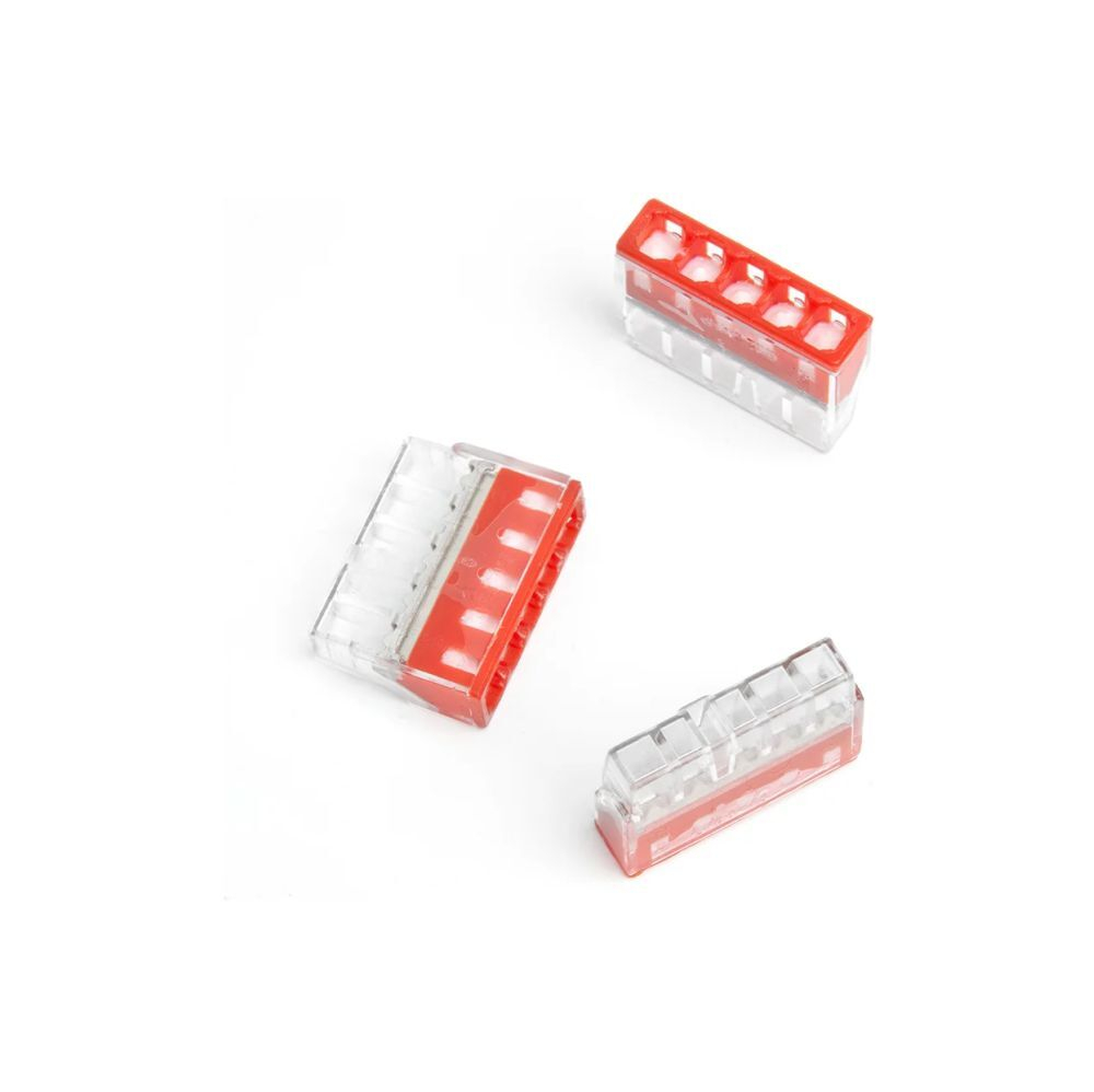 STEKKER Клемма СМК 5x(0,5-2,5мм2) 450V 24A с пастой LD2273-245 5шт/упак 39949