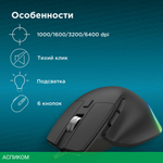 Мышь Oklick 503M черный (1885417)