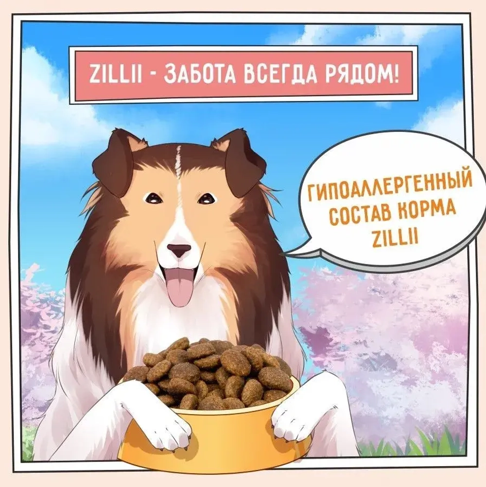 Сухой корм для собак ZILLII (Зилли) Dog Adult Sensitive Digestion 15кг индейка для собак с чувствительным пищеварением