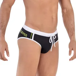 Мужские плавки черные Clever Moda SERENE SWIMSUIT BRIEF 162411