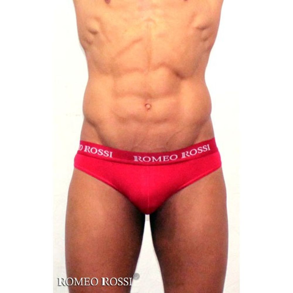 Мужские трусы стринги c резинкой Romeo Rossi красные RR1006-08