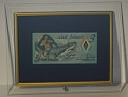 Банкнота настоящая Острова Кука Богиня Ина - талисман любви
