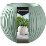 Кашпо для цветов пластиковое 0,3л d-13,3см «Сфера Мини» Нефрит