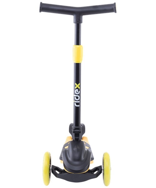 Самокат детский 3-х колесный RIDEX 3D Robin, 120/90 мм, неоновый желтый