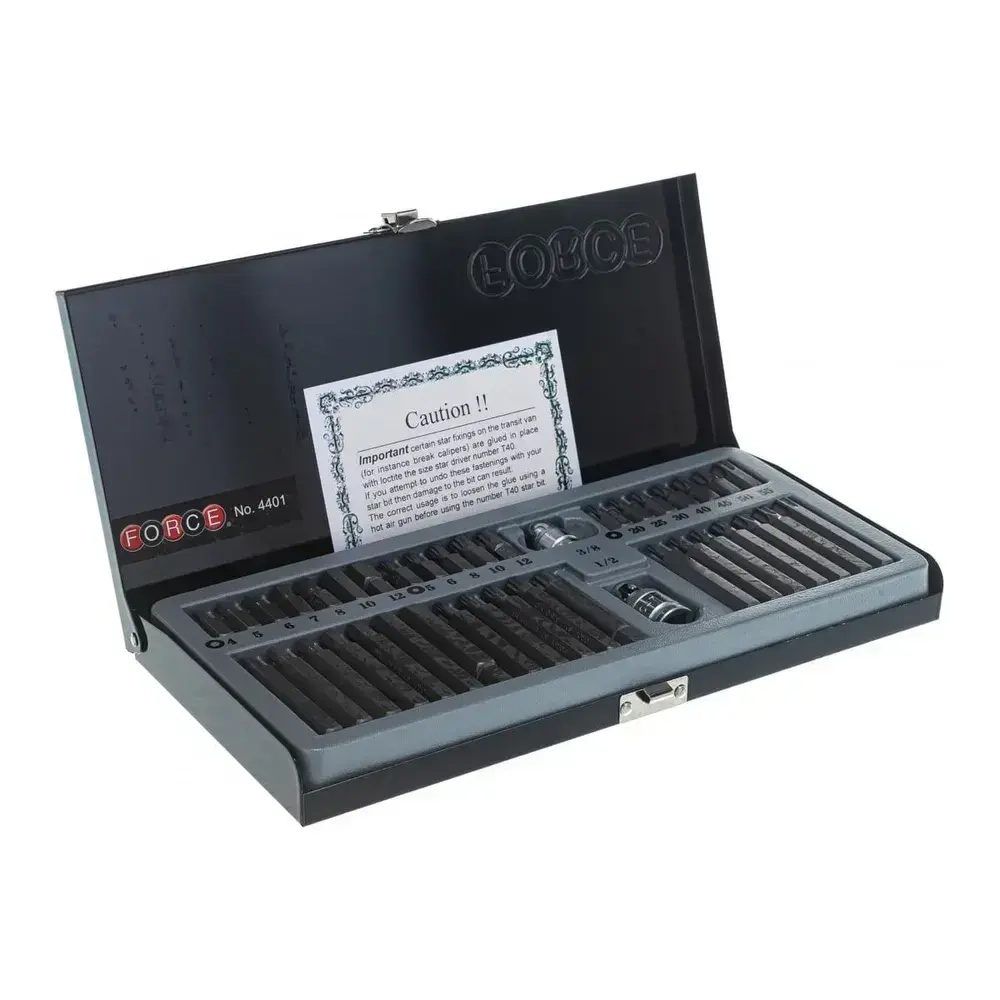 Набор бит Force 4401, 40 предметов, 1/2" и 3/8"