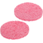 Спонжи для умывания 2шт «KLEVER», цвет розовый, d - 8,5см