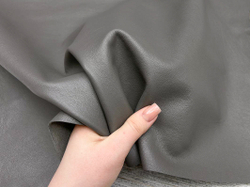 Poncho Lux Stone (1,3-1,5 мм), цв. Серый, натуральная кожа козы