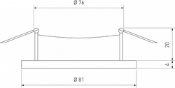 Встраиваемый светильник Elektrostandard 104A MR16 GU/GD черный/золото