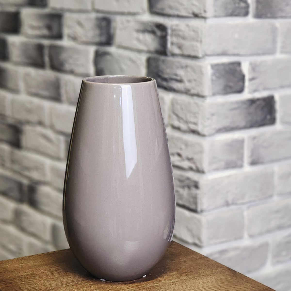 🌸 Ваза керамическая мокко Капля | h — 27 см; d — 16 см — 8 марта у Феи