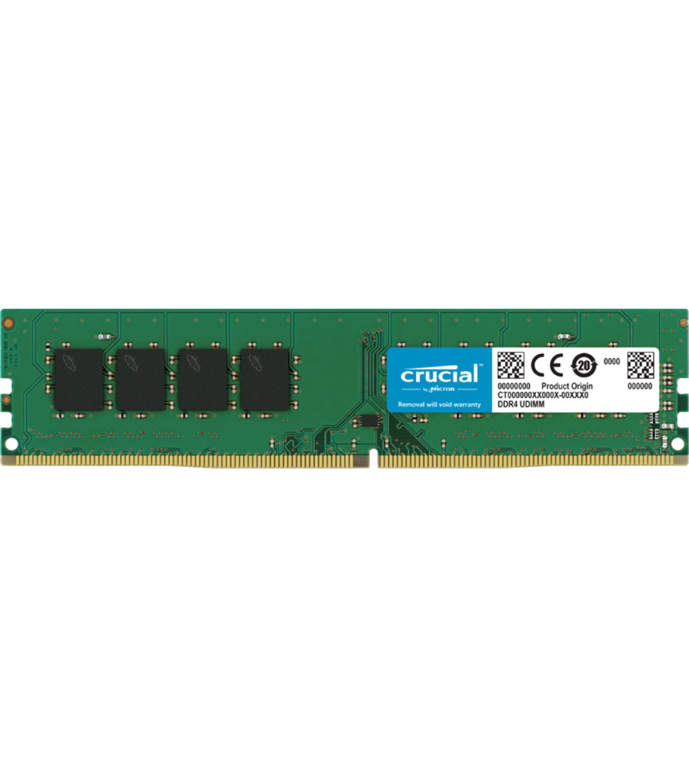 Crucial by Micron DDR4 32GB 3200MHz UDIMM (PC4-25600) CL22 2Rx8 1.2V (Retail), 1 year