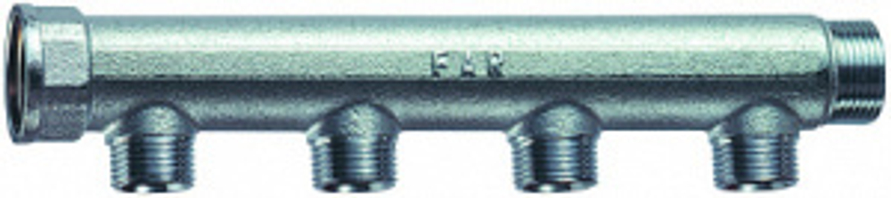 Коллектор 3/4", ВР-НР, 4 отвода 1/2", НР, межосевое 50 мм FAR