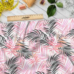 Ткань сатин очаровательная красота цветов