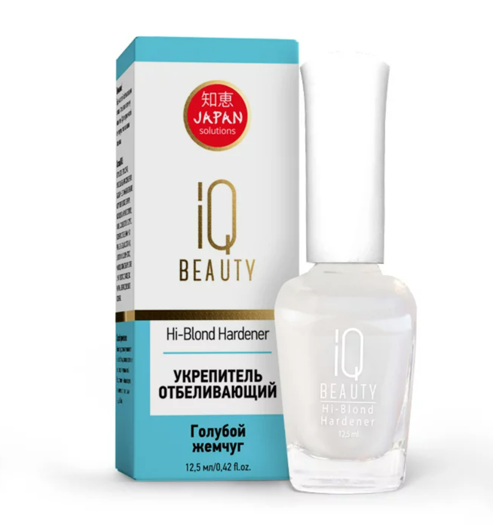 IQ Beauty - Укрепитель отбеливающий для лишенных блеска и пигментированных ногтей, 12.5