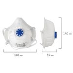 Респиратор (полумаска фильтрующая) ИСТОК, клапан выдоха, FFP1, формованный, 892507