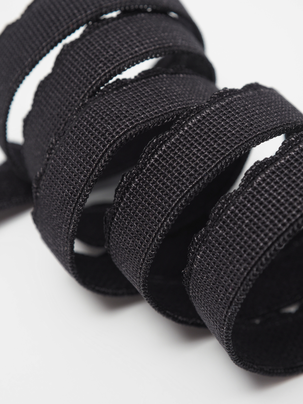 Резинка отделочная черная ажурная ширина 11 мм с учетом фестона